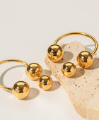 Stainless Steel Ball Earrings - Body By J'ne