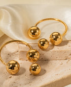 Stainless Steel Ball Earrings - Body By J'ne