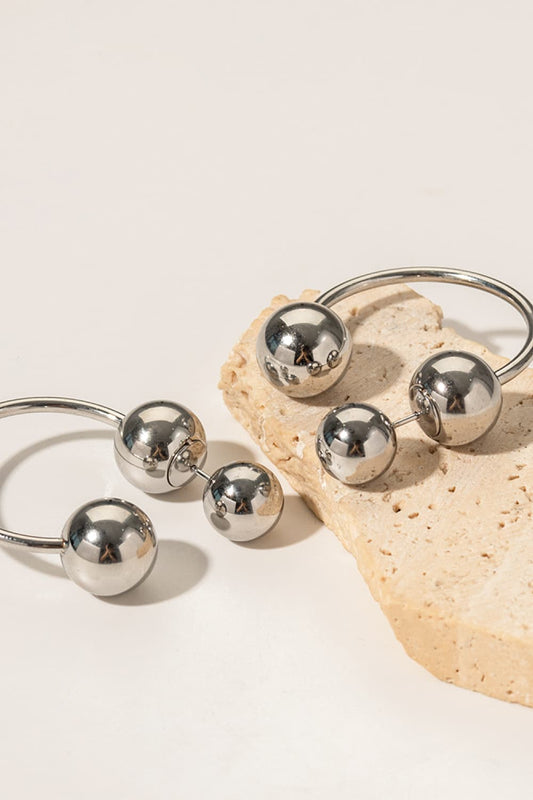 Stainless Steel Ball Earrings - Body By J'ne