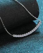 Sterling Silver Curved Bar Necklace - Body By J'ne