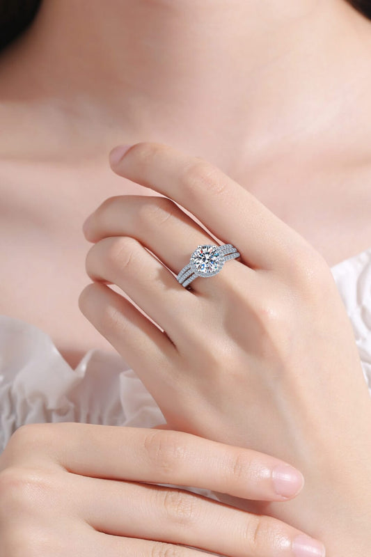 Sterling Silver Moissanite Ring - Body By J'ne