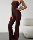 Strapless Lace-Up Jumpsuit - Body By J'ne