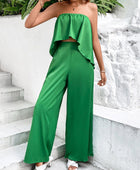 Strapless Top and Wide Leg Pants Set - Body By J'ne