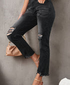 Stylish Distressed Cropped Jeans - Body By J'ne