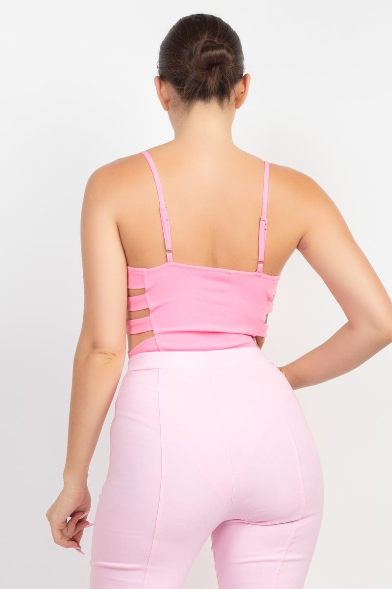 Sweetheart Side Cutouts Bodysuit - Body By J'ne