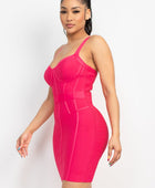 Sweetheart Wide Strap Bandage Dress - Body By J'ne