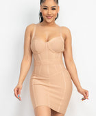 Sweetheart Wide Strap Bandage Dress - Body By J'ne