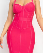 Sweetheart Wide Strap Bandage Dress - Body By J'ne