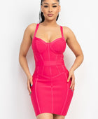 Sweetheart Wide Strap Bandage Dress - Body By J'ne