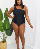 Swim Deep End One-Shoulder One-Piece Swimsuit in Black - Body By J'ne