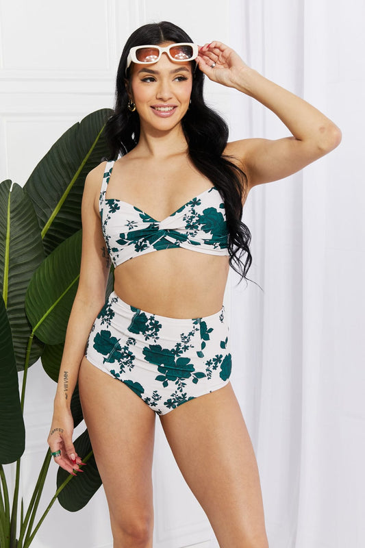 Swim Take A Dip Twist High-Rise Bikini in Forest - Body By J'ne