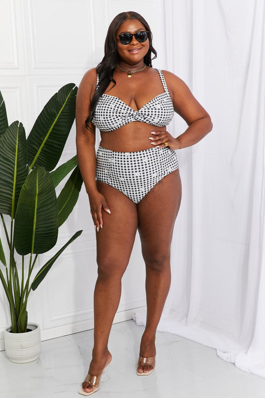 Take A Dip Twist High-Rise Bikini in Black - Body By J'ne