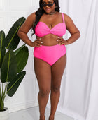 Take A Dip Twist High-Rise Bikini in Pink - Body By J'ne