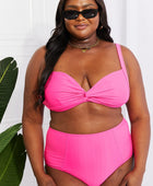 Take A Dip Twist High-Rise Bikini in Pink - Body By J'ne