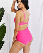 Take A Dip Twist High-Rise Bikini in Pink - Body By J'ne