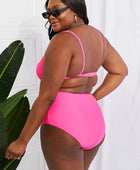 Take A Dip Twist High-Rise Bikini in Pink - Body By J'ne