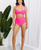 Take A Dip Twist High-Rise Bikini in Pink - Body By J'ne