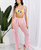 Take Me To The Beach Mesh Ruffle Cover-Up Pants - Body By J'ne