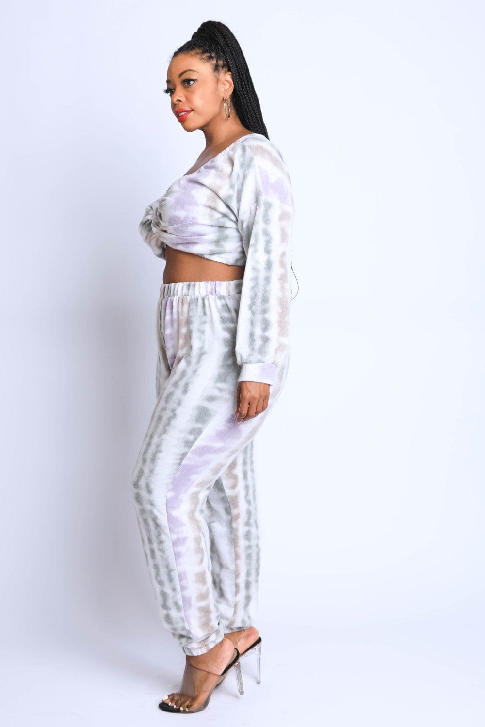 Tie Die Off Shoulder Set - Body By J'ne