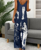 Tie-Dye Spaghetti Strap Jumpsuit with Pockets - Body By J'ne