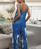 Tie-Dye Spaghetti Strap Jumpsuit with Pockets - Body By J'ne