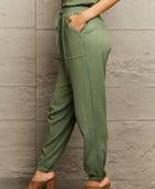 Tie Waist Long Pants with Pocket - Body By J'ne