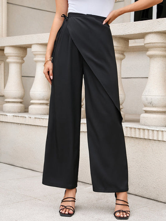 Tied Wide Leg Pants - Body By J'ne