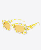 Tortoiseshell Rectangle Polycarbonate Sunglasses - Body By J'ne