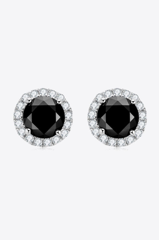 Two-Tone 4-Prong Moissanite Stud Earrings - Body By J'ne