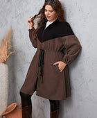 Two-Tone Dropped Shoulder Trench Coat - Body By J'ne