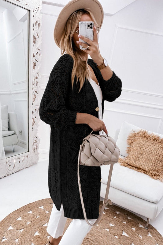 V-Neck Long Sleeve Cardigan - Body By J'ne