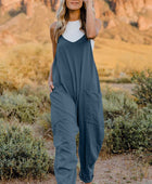 V-Neck Sleeveless Jumpsuit with Pocket - Body By J'ne