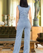 Washed Denim Stretch Fashion Jumpsuit - Body By J'ne