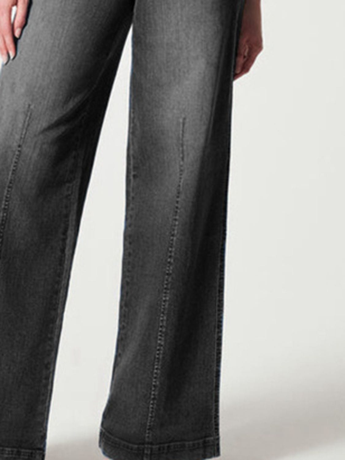 Wide Leg Long Jeans - Body By J'ne