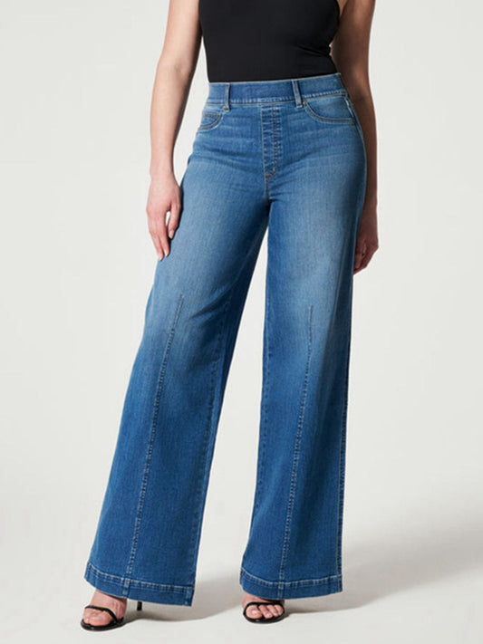 Wide Leg Long Jeans - Body By J'ne