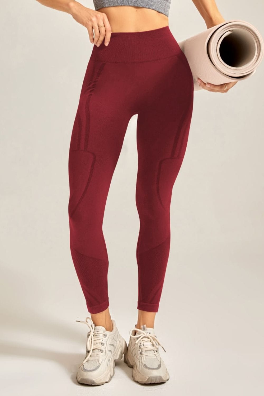 Wide Waistband Long Active Pants - Body By J'ne