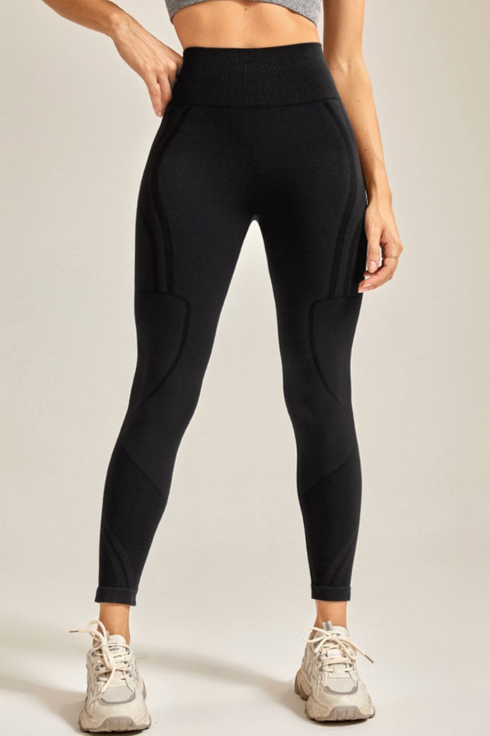 Wide Waistband Long Active Pants - Body By J'ne