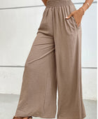 Wide Waistband Relax Fit Long Pants - Body By J'ne