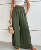Wide Waistband Relax Fit Long Pants - Body By J'ne