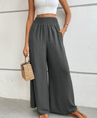 Wide Waistband Relax Fit Long Pants - Body By J'ne