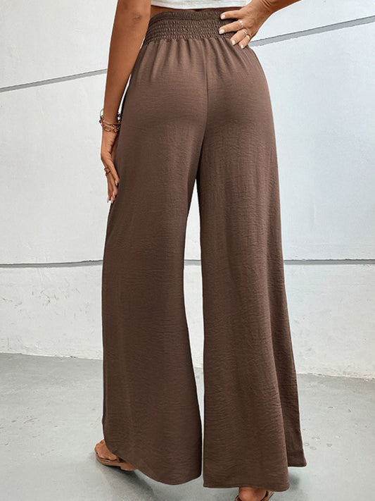 Wide Waistband Relax Fit Long Pants - Body By J'ne