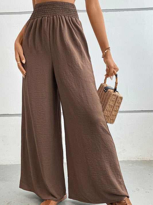 Wide Waistband Relax Fit Long Pants - Body By J'ne