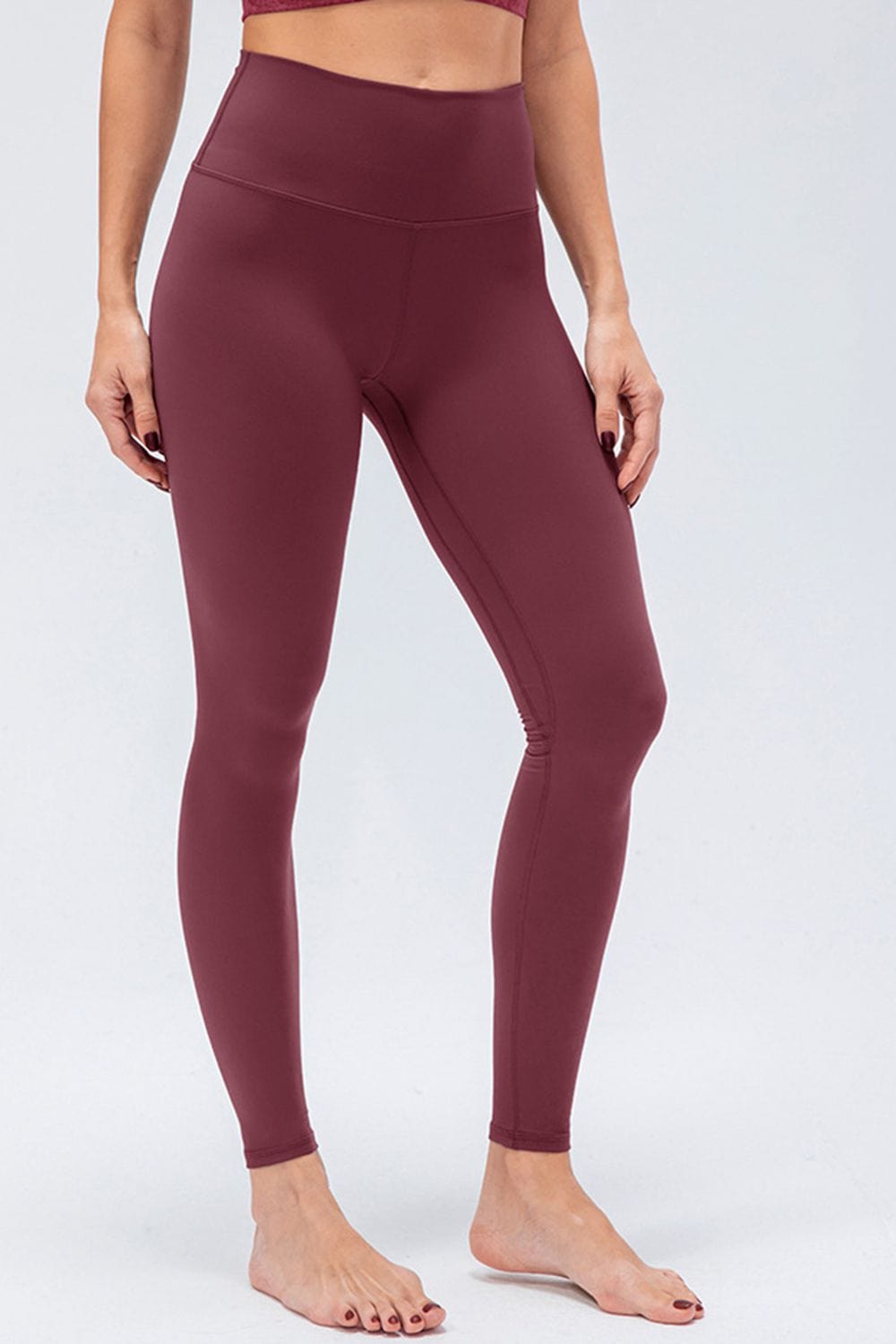 Wide Waistband Slim Fit Active Leggings - Body By J'ne