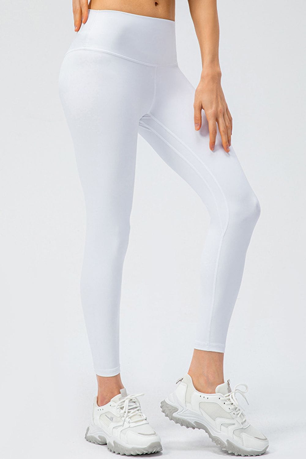 Wide Waistband Slim Fit Active Leggings - Body By J'ne