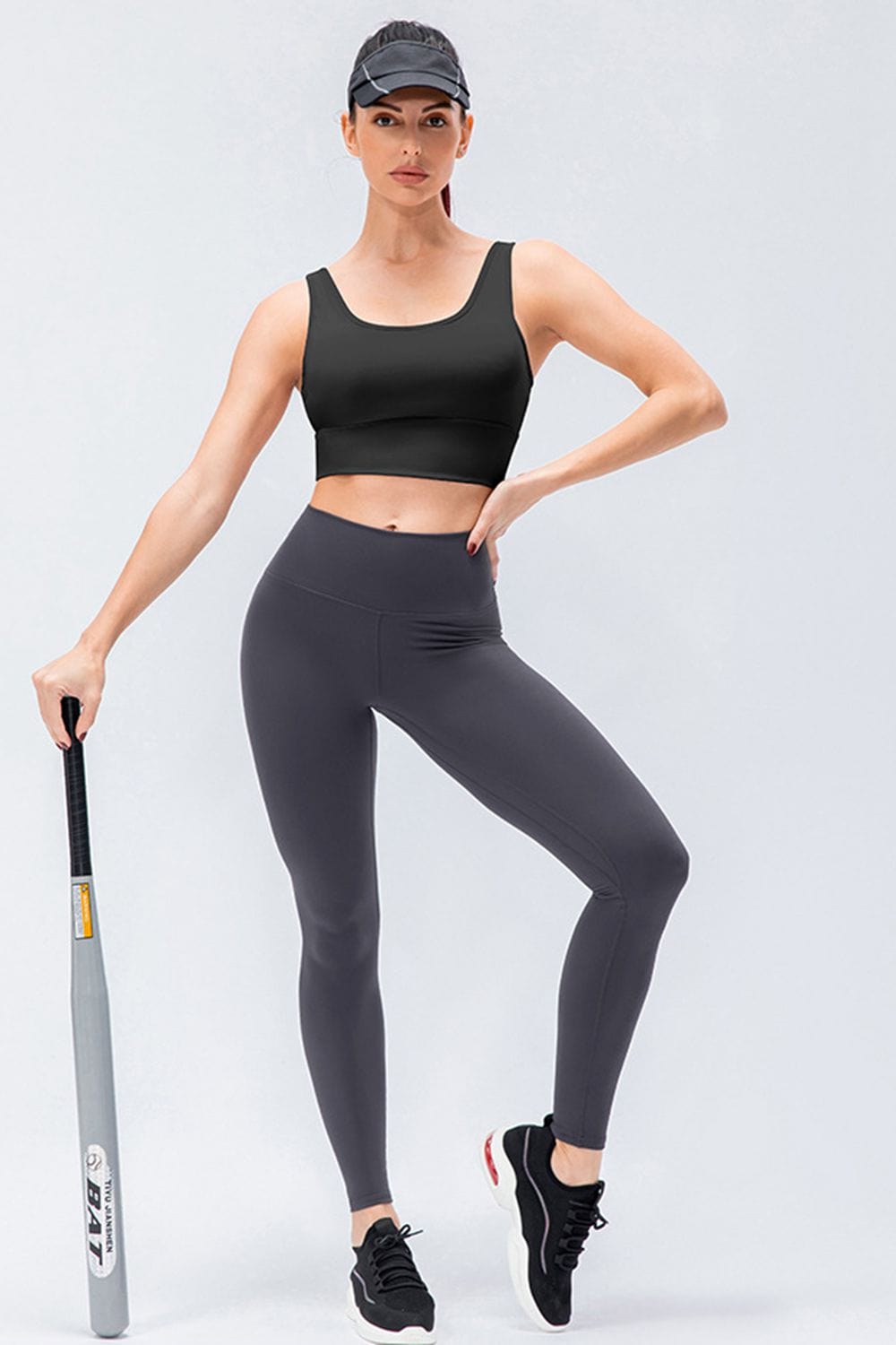Wide Waistband Slim Fit Active Leggings - Body By J'ne