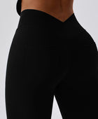 Wide Waistband Slim Fit Back Pocket Sports Leggings - Body By J'ne