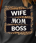 WIFE MOM BOSS Leopard Graphic Tee - Body By J'ne
