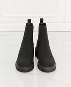 Work For It Matte Lug Sole Chelsea Boots in Black - Body By J'ne