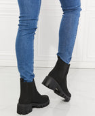 Work For It Matte Lug Sole Chelsea Boots in Black - Body By J'ne