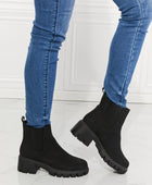 Work For It Matte Lug Sole Chelsea Boots in Black - Body By J'ne